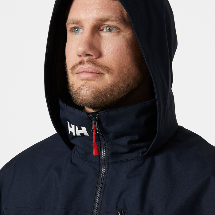 2024 Helly Hansen Mens Crew Hooded Midlayer Sailing Jacket 2.0 34442 - Navy